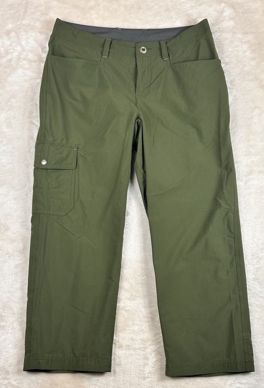 Patagonia Capri Pants Women’s Sz 4 Green Outdoor Hiking Lightweight Gorpcore